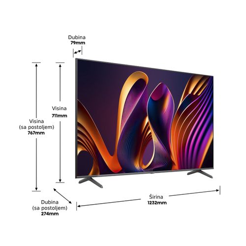 Hisense 75U8NQ Televizor 75" ULED, Mini-LED, 4K UHD, Smart, VIDAA slika 3