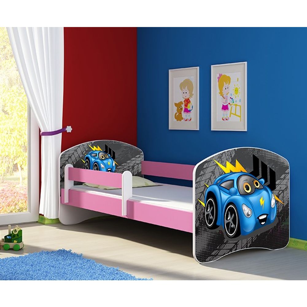 ACMA Dječiji krevet Acma II Pink - 160x80cm - Dezen 04 slika 1