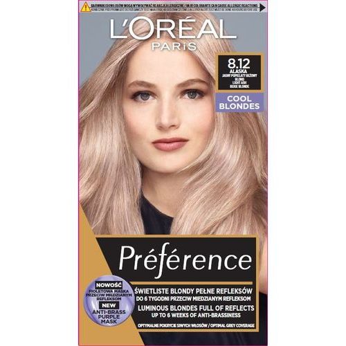 L'Oreal Preference Farba Za Kosu 8.12 Alaska Light Ash Beige Blonde slika 1