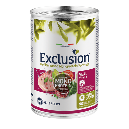 Exclusion Mediterraneo Monoprotein Formula Adult All breed, potpuna hrana za pse, teletina, 400 g slika 1