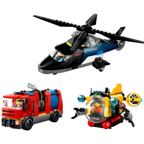 LEGO® CITY 60462 Helikopter, vatrogasni kamion i podmornica slika 6