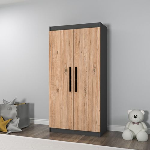 Akser - Atlantic Pine, Anthracite Atlantic Pine
Anthracite Wardrobe slika 1