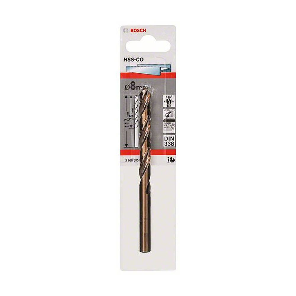 BOSCH Burgija HSS-Co 8.0 mm slika 2