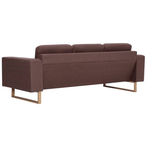 2-dijelni set sofa od tkanine smeđi slika 15