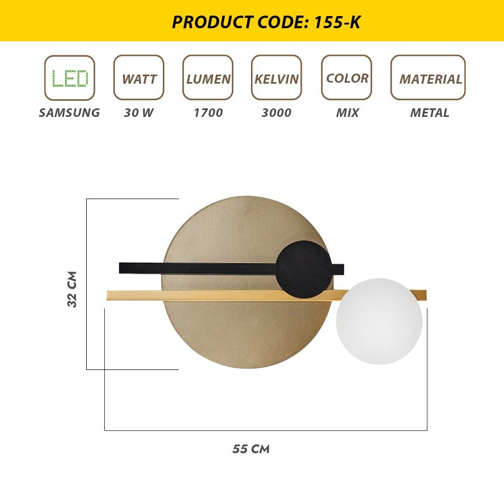Zidna Lampa L1121 - Višebojna slika 4