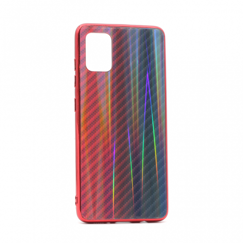 Torbica Carbon glass za Samsung A515F Galaxy A51 crvena slika 1