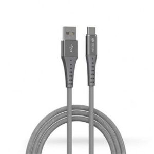 USB Pheez Devia Cable Micro 2.1A 1M siva