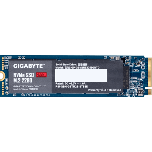 Gigabyte SSD 256GBM.2, PCIe, NVMe 1.3R/W : 1200/800MB/s slika 1