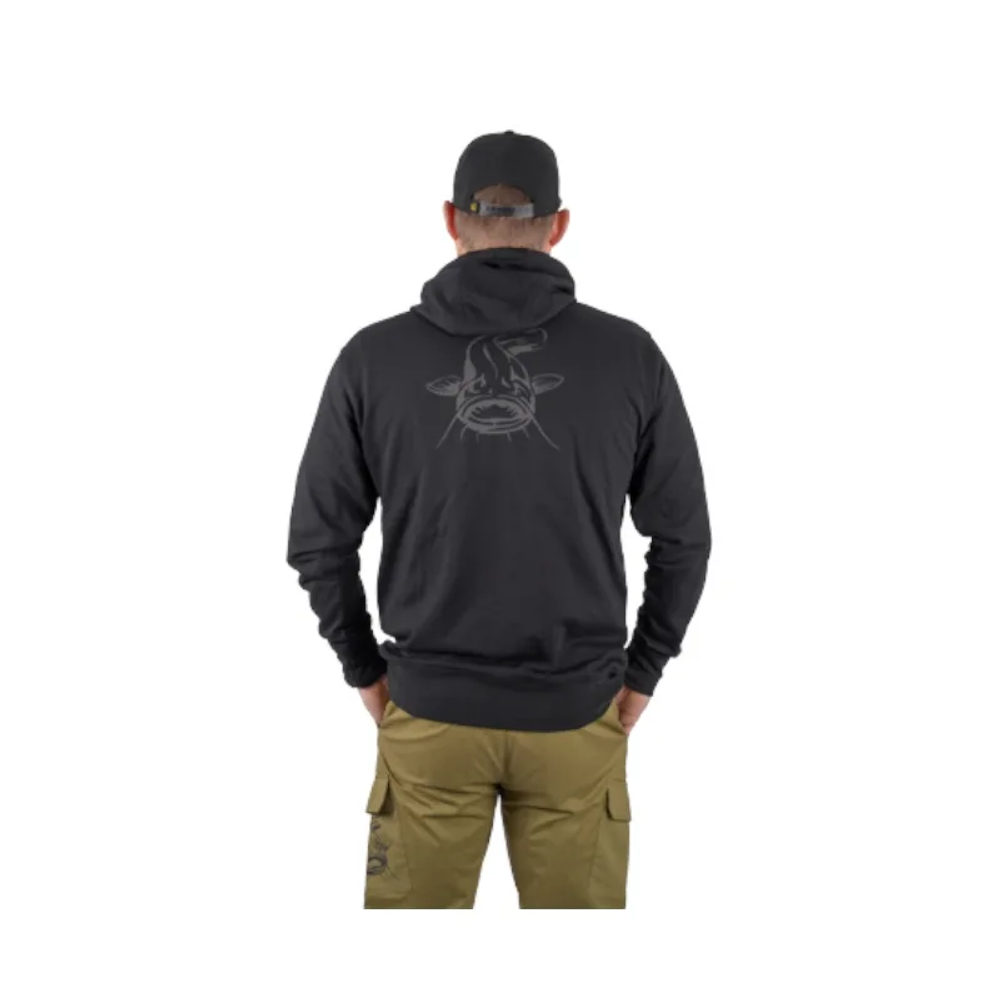 BO500031 Black Cat duks Black Hoody Large #L slika 3