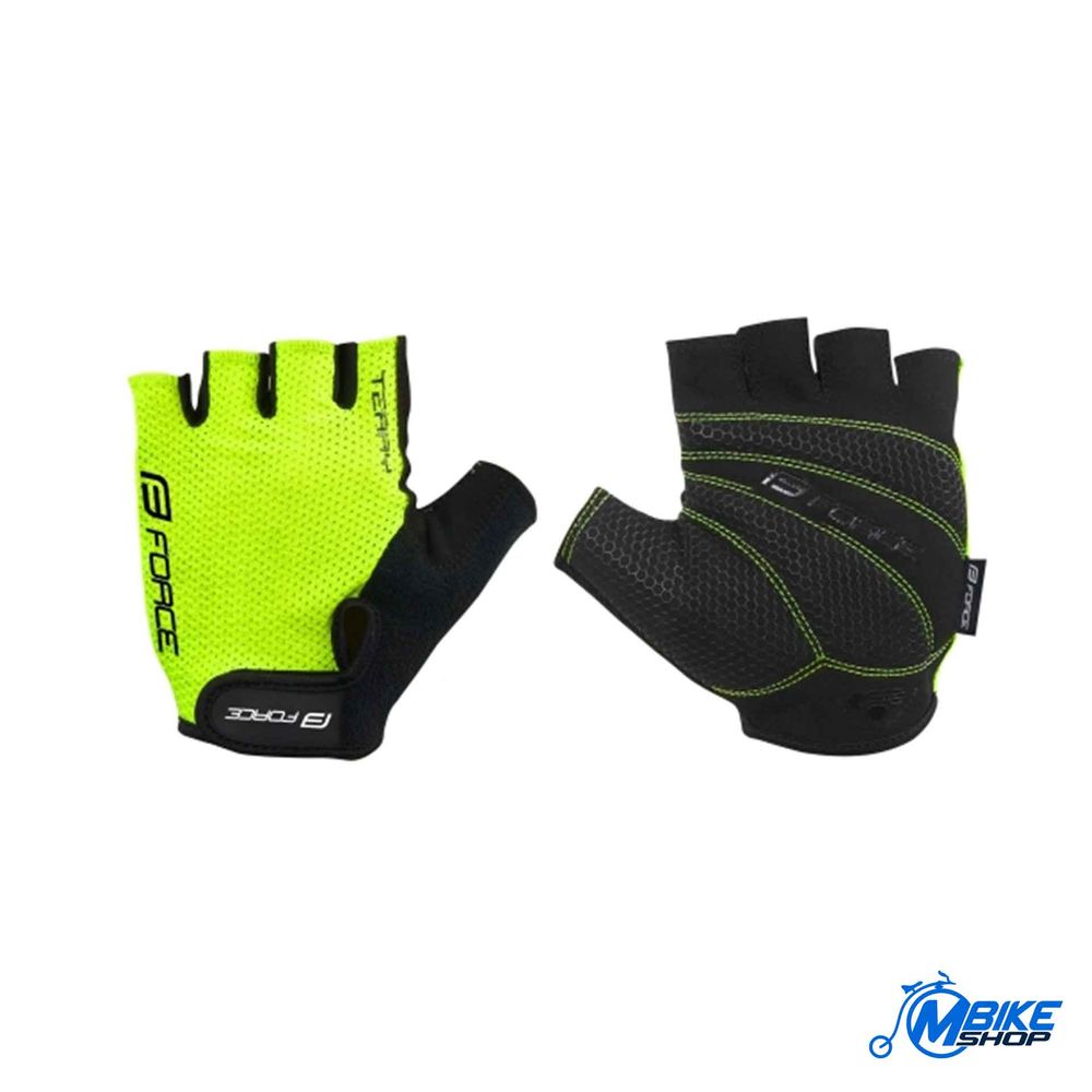Force Rukavice za biciklizam Terry Fluo - M slika 1