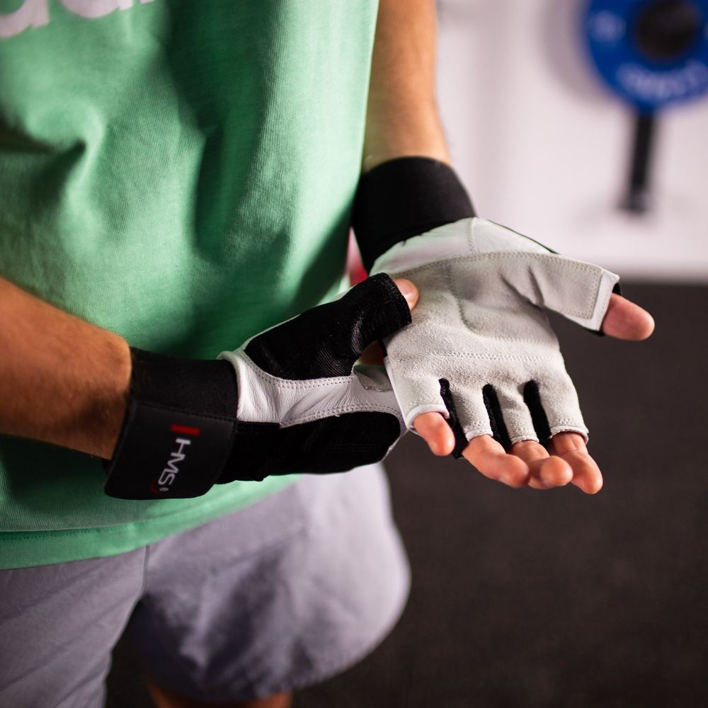 Rst04 veličina s fitness rukavice hms (bijelo-crne) slika 4
