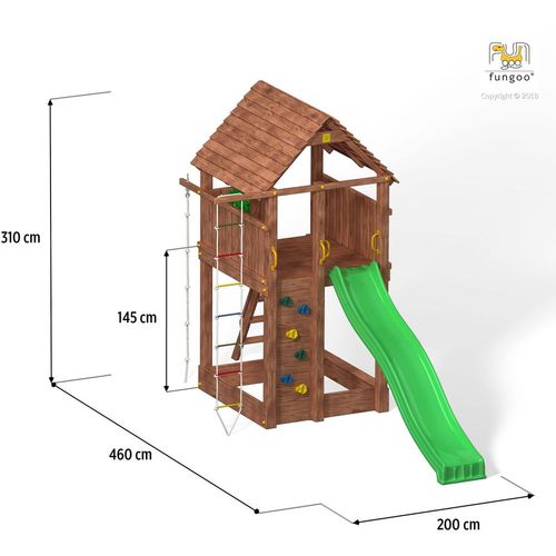Fungoo Toranj FORTRESS - drveno dečije igralište slika 7