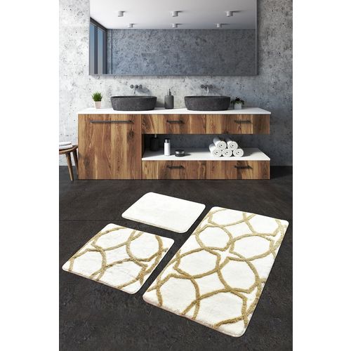 Bonne - Gold Multicolor Bathmat Set (3 Pieces) slika 1