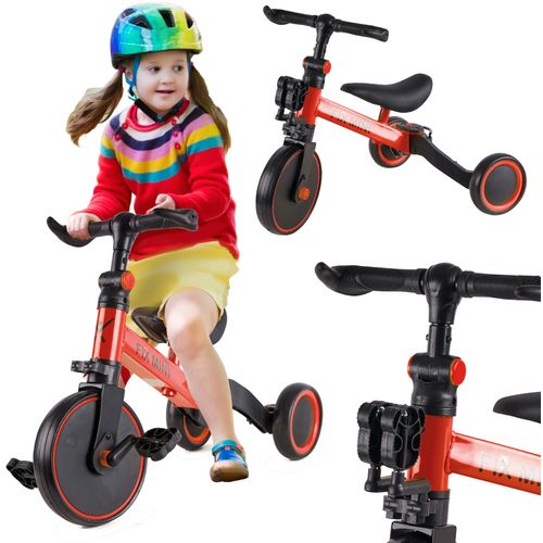 Trike Fix mini 3u1 tricikl s pedalama crveni slika 1