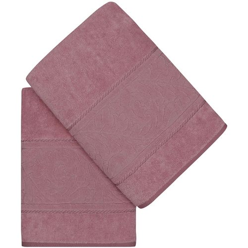 L'essential Maison Sultan - Rose Rose Bath Towel Set (2 Pieces) slika 1