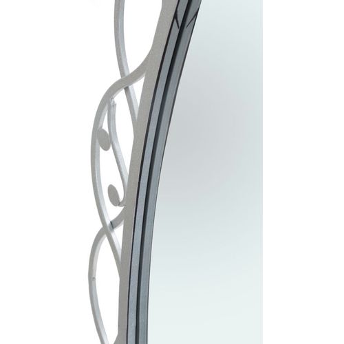 Mauro Ferretti Zidno ogledalo ovalno srebro cm 60x2,5x110 slika 4