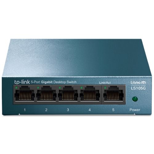 TP-LINK switch LS105G LiteWave Gigabit 5xRJ-45 10 100 1000Mbps metalno kućište slika 1