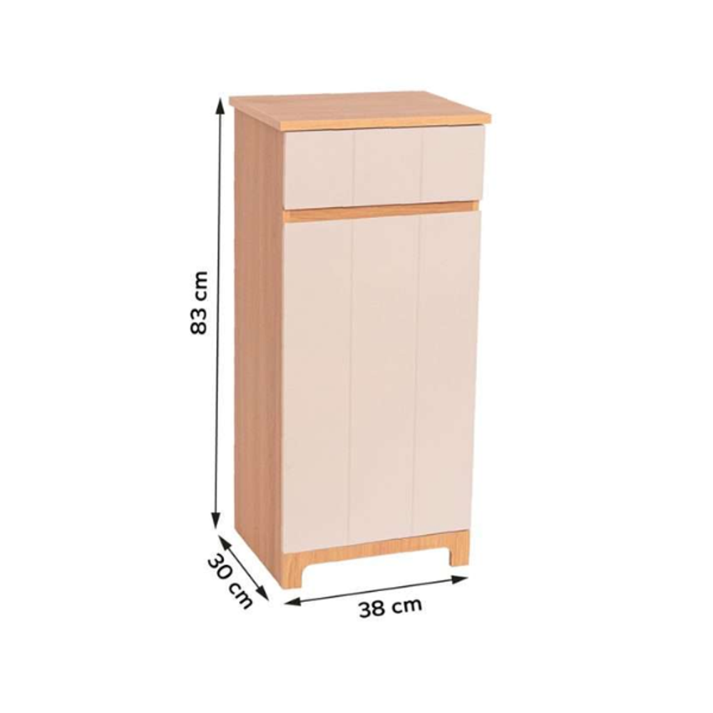 Tendance kupaonski ormarić 1 vrata + 1 ladica Rivoli 83x38x30 cm, MDF slika 2