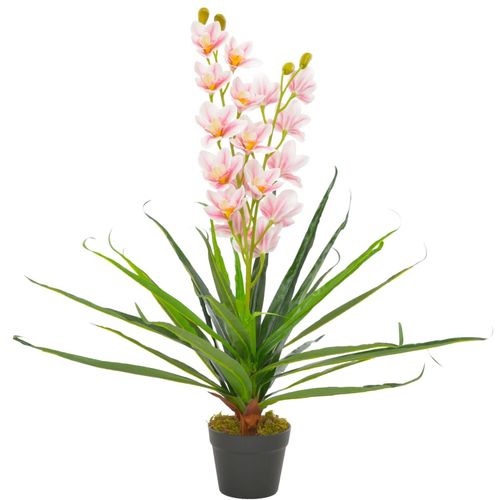 Umjetna orhideja s posudom ružičasta 90 cm slika 5
