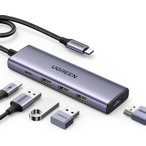 Ugreen 5-u-1 USB-C Hub (100 W PD, 4K@30Hz HDMI)