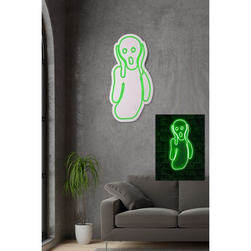 Wallity Ukrasna plastična LED rasvjeta, Scream - Green slika 13