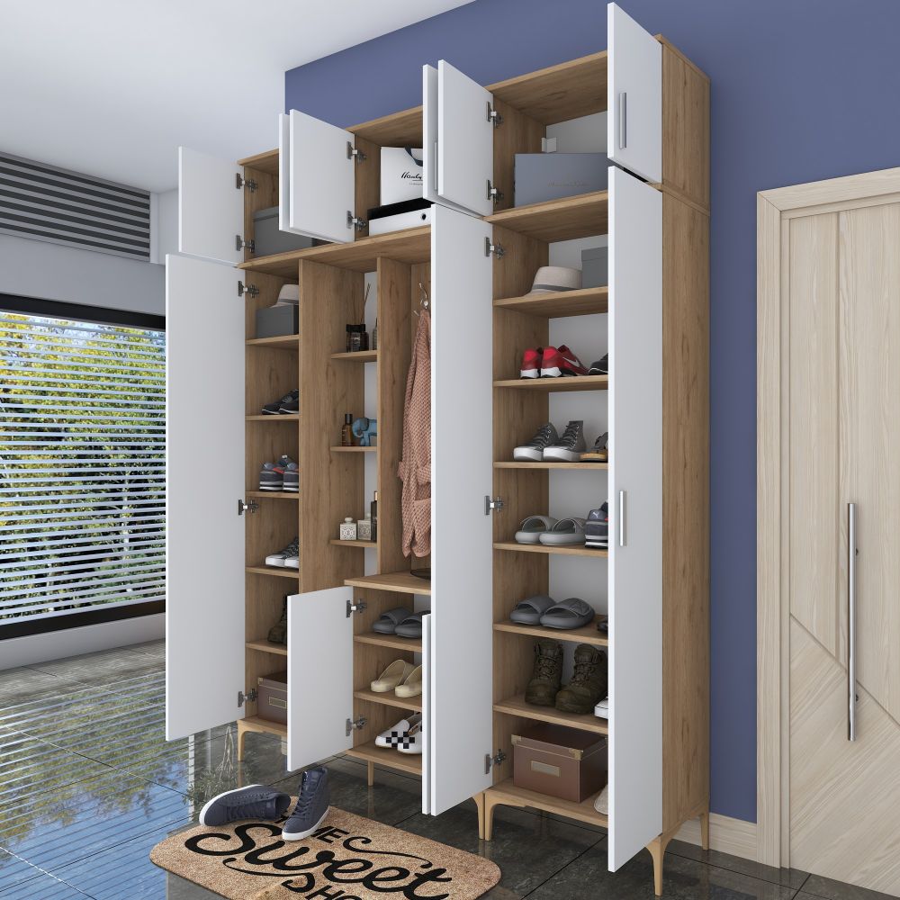 Bijeli Hodnik Ormar EA128 - 2795 Walnut slika 5