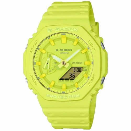 Uniseks sat Casio G-Shock GA-2100-9A9ER - Rumena (Ø 44,5 mm) slika 1