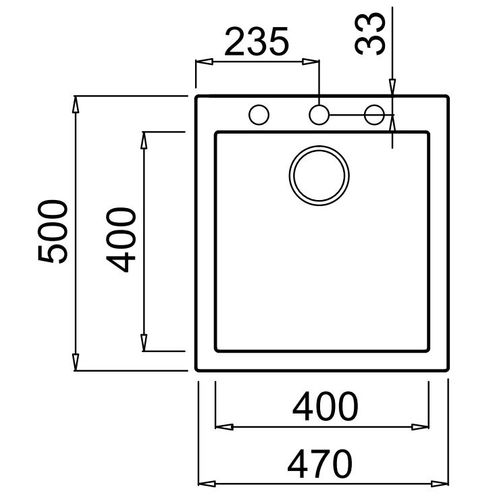 Sudoper SHR Quadra 102 Cemento slika 2