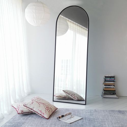 Portal Matte Black Cheval Mirror slika 1