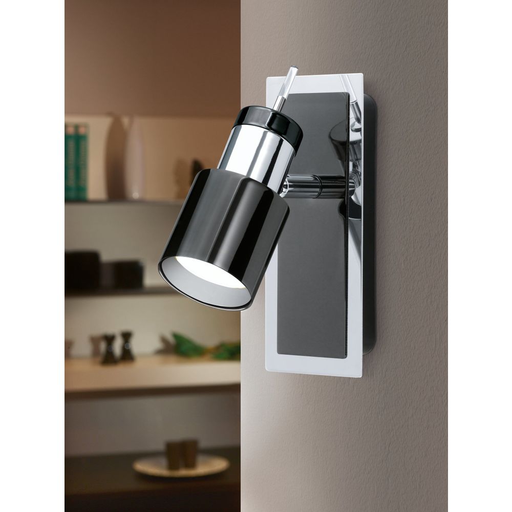 Eglo Davida 1 reflektor/1, led, gu10, 1x5w, 400lm, krom/crna  slika 6