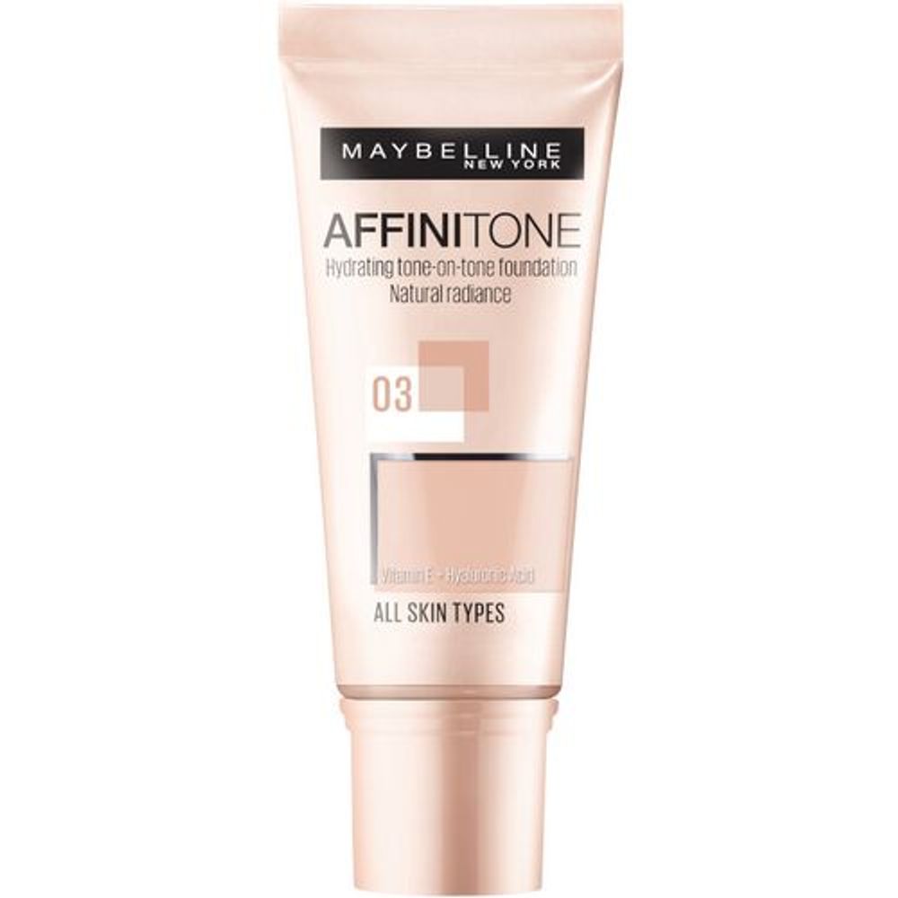 Maybelline New York Affinitone Tečni puder 03 Light Sand slika 1