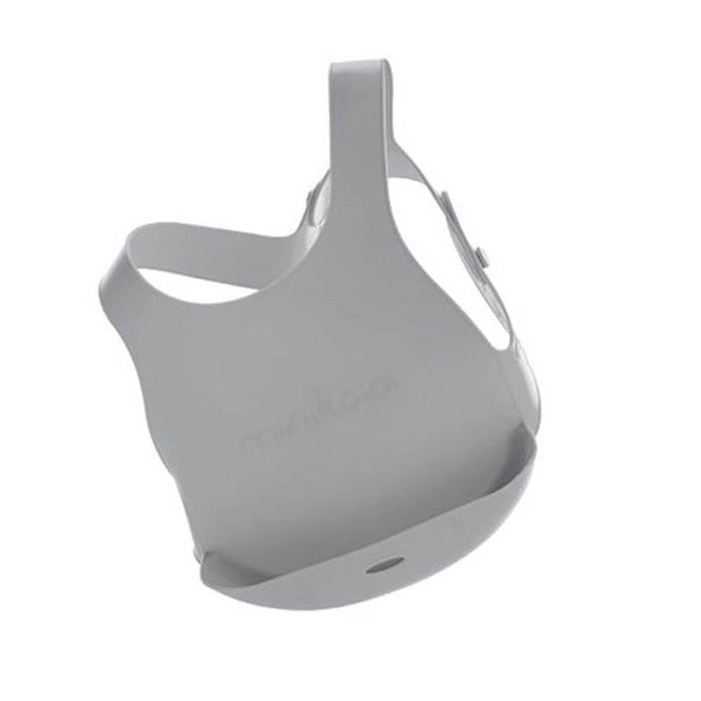 Minikoioi Silikonski siperak Flexi Bib, Sivi slika 1