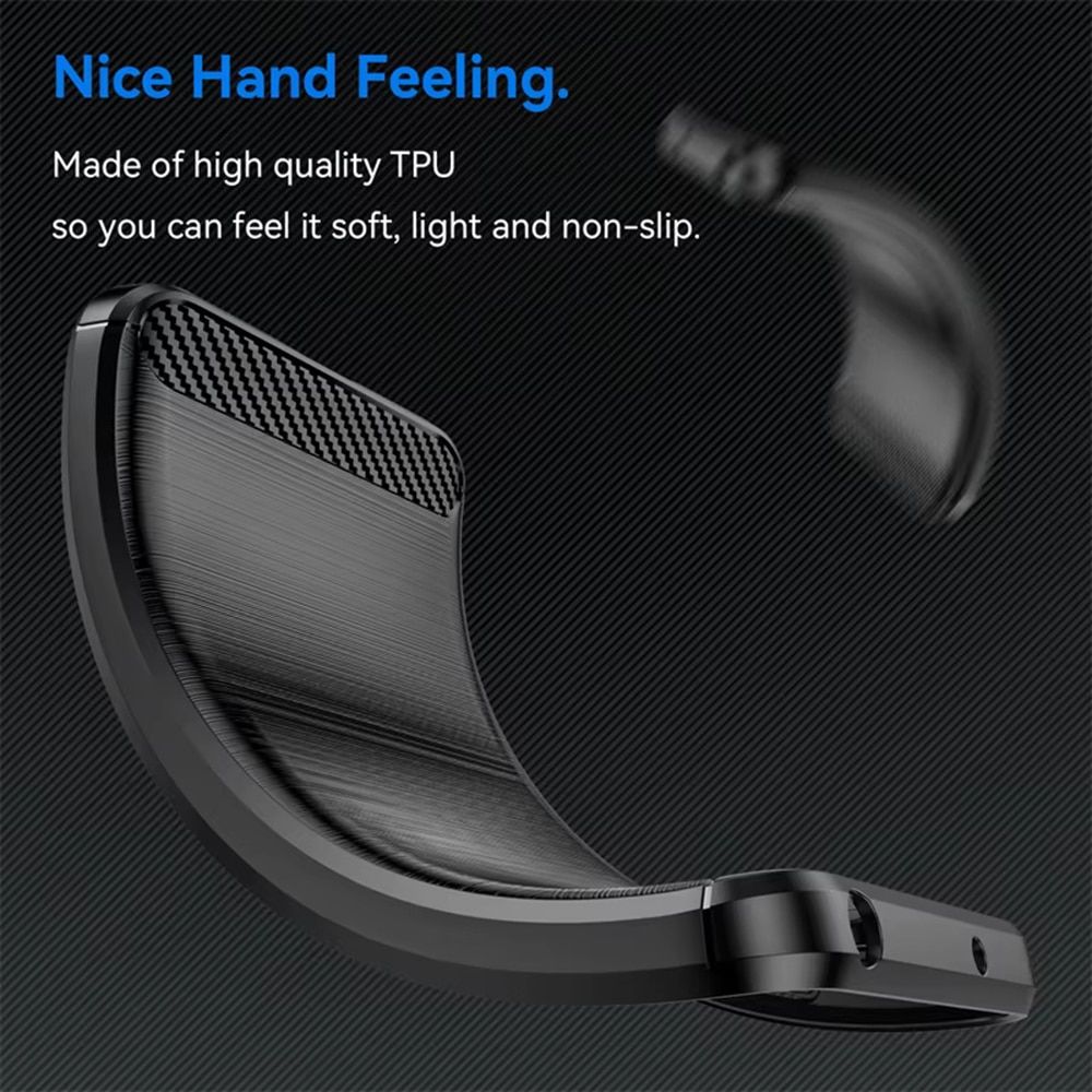 Techsuit Carbon Silicone maska za Honor 400 Smart 5G / 400 Smart 4G / X7d 4G– crna slika 5