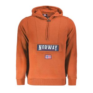 NORWAY 1963 MEN'S BROWN ZIP-UP SWEATSHIRT