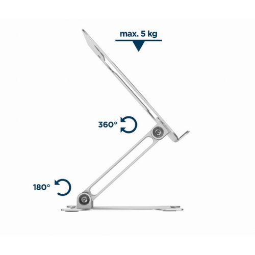 NBS-D1-03 Gembird sklopivo postolje za laptop 15,6, max.5kg aluminium slika 3