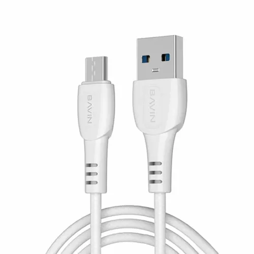 Bavin punjač 2.4A USB-A + kabl Micro bela slika 6