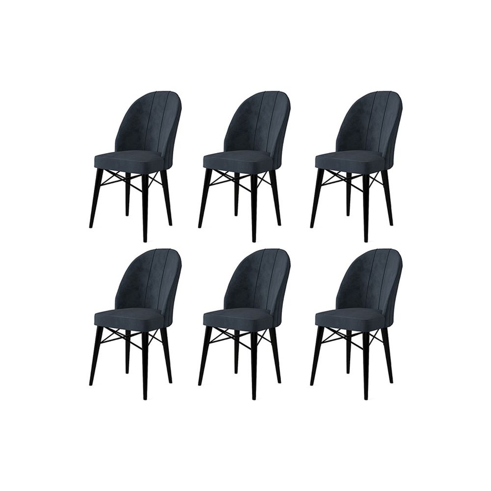 Ritim - Set stolica u antracit crnoj (6 komada) slika 1
