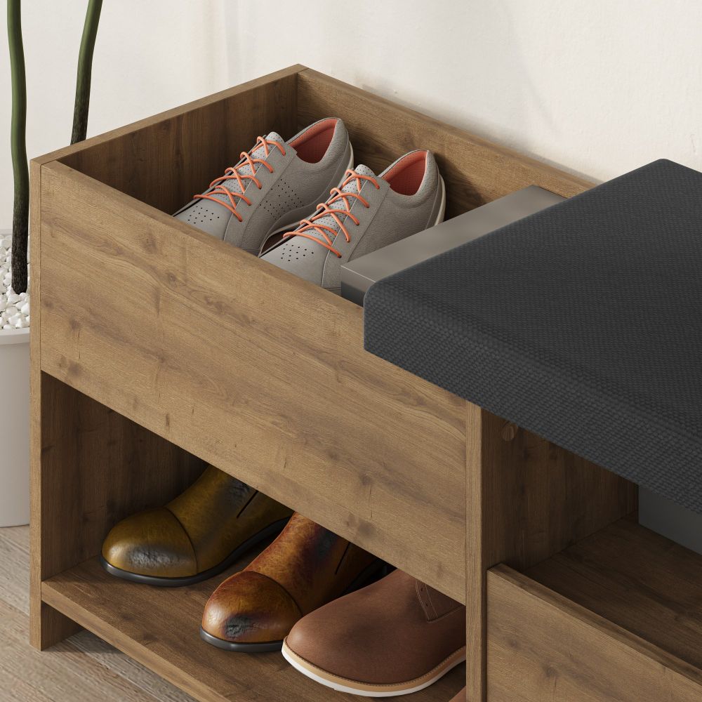 Filux Bench - Moderna klupa sa prostorom za obuću slika 5