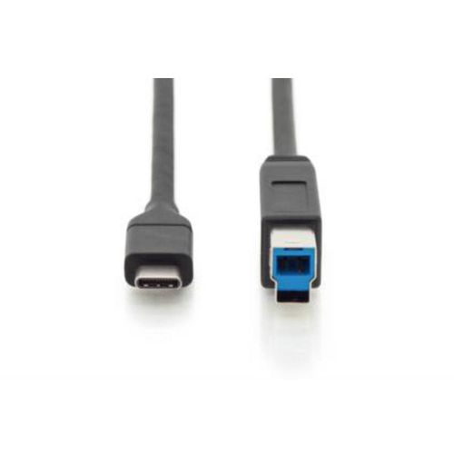Ansmann USB kabel USB 3.2 gen. 1 (USB 3.0) USB-C® utikač, USB-B utikač 1.80 m crna dvostruko zaštićen AK-300149-018-S slika 2