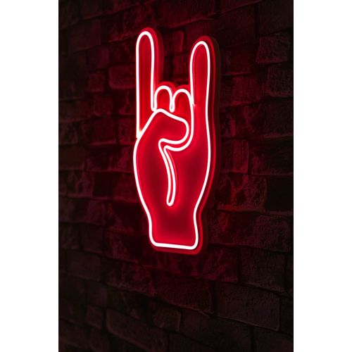 Wallity Ukrasna plastična LED rasvjeta, Rock N Roll Sign - Red slika 1