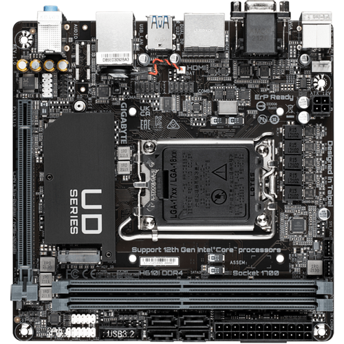 Gigabyte MB H610I DDR4LGA 1700; PCIe 4.0; Intel H6104xDDR4,VGA,HDMI,2xDP, mini ITX slika 3