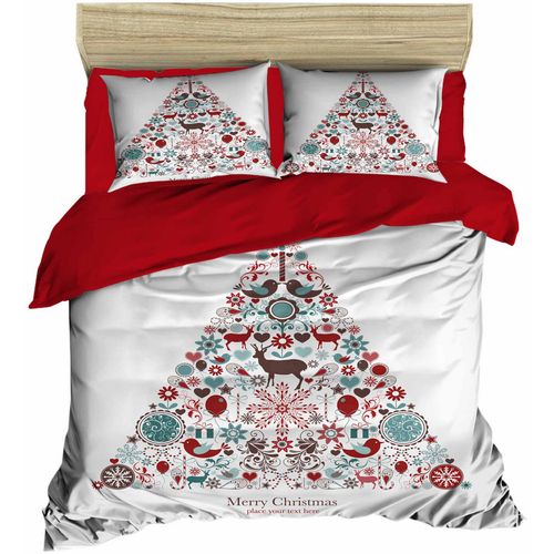 455 Red
White
Brown
Blue Double Quilt Cover Set slika 1