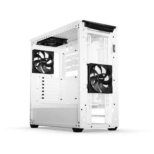 SHADOW BASE 800 DX White, MB compatibility: E-ATX / ATX / M-ATX / Mini-ITX, ARGB illumination, Three pre-installed be quiet! Pure Wings 3 140mm PWM fans, including space for water cooling radiators up to 420mm slika 3