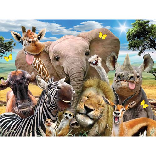 Puzzle 3D - selfie - Afrika 63 kom 31x23cm slika 2