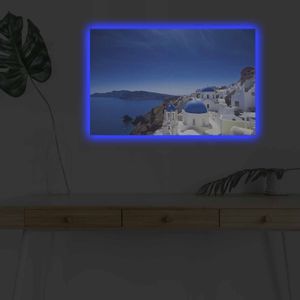 Wallity Slika dekorativna platno sa LED rasvjetom, 4570DHDACT-101