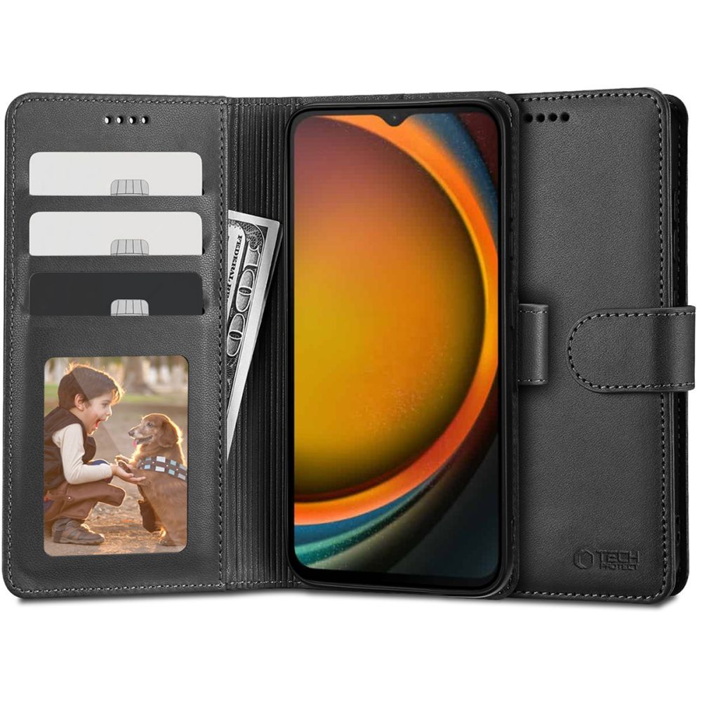 TECH-PROTECT WALLET PREKLOPNA FUTROLA ZA SAMSUNG GALAXY XCOVER 7 crna slika 1