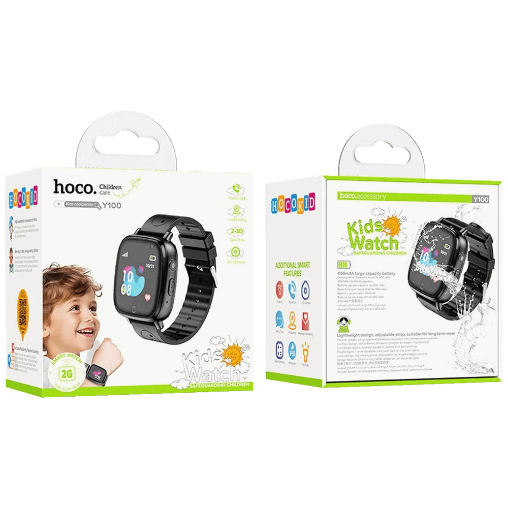 hoco. Pametni sat za djecu, 1.44" ekran, 2G, Nano SIM - Y100 Black slika 4