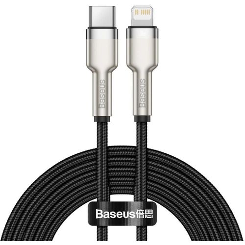 Baseus podatkovni kabel Cafule Series Metal CATLJK-B01, Type-C to Lightning, 20W, 2m slika 1