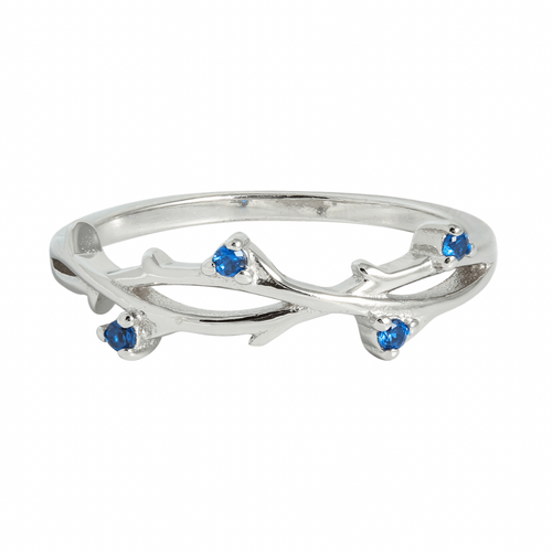 J&B Jewellery 925 Srebrni Prsten 00000104-Blue slika 1