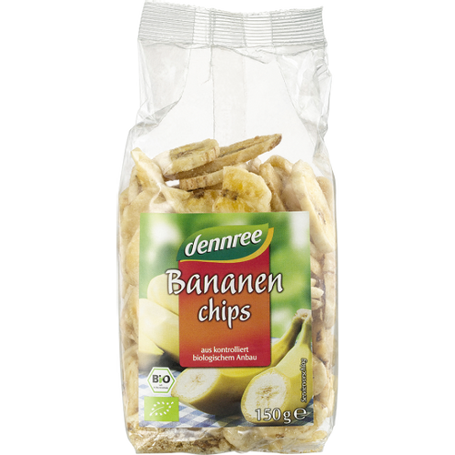 DENNREE Banana čips BIO 150g slika 1